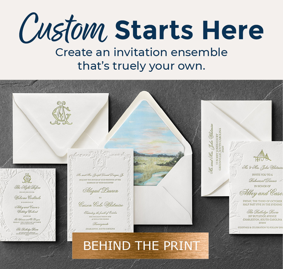 Create an invitation ensemble that's truly your own.