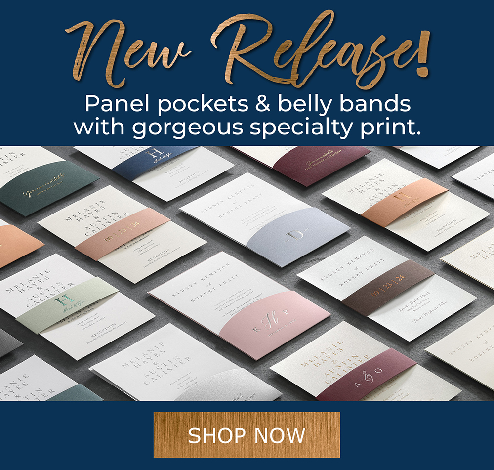 Panel pockets & belly bands with gorgeous specialty print.