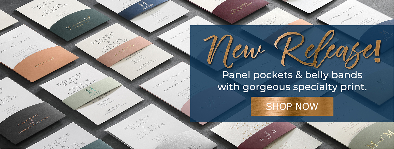Panel pockets & belly bands with gorgeous specialty print.