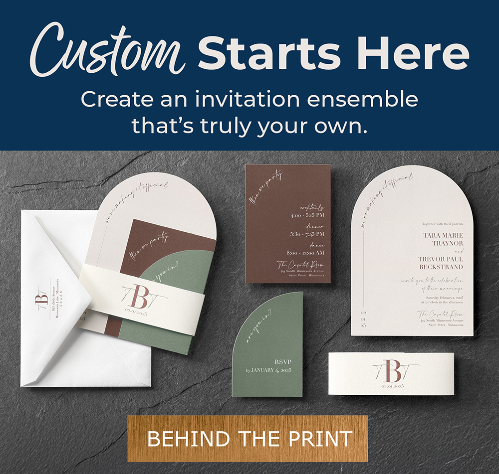 Create an invitation ensemble that's truly your own.