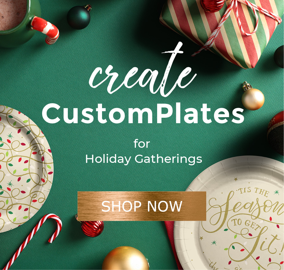 Create custom plates for holiday gatherings. 