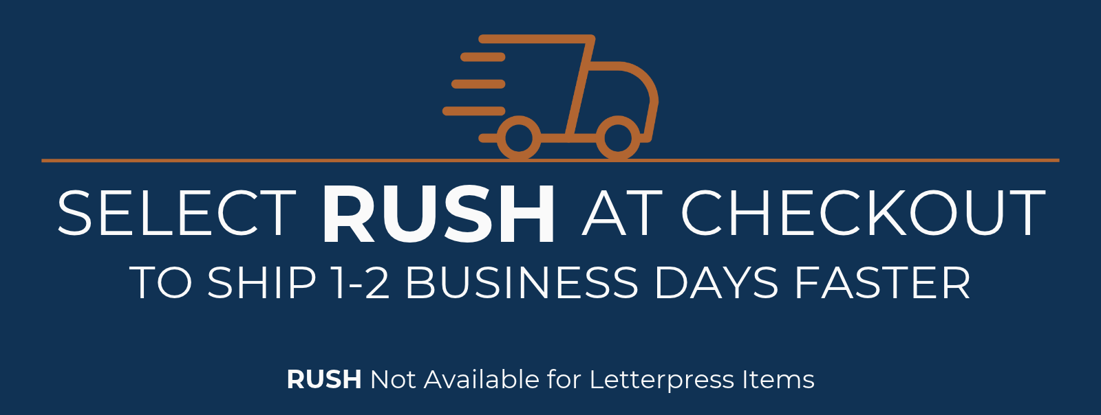 Select RUSH at checkout on select foil items.