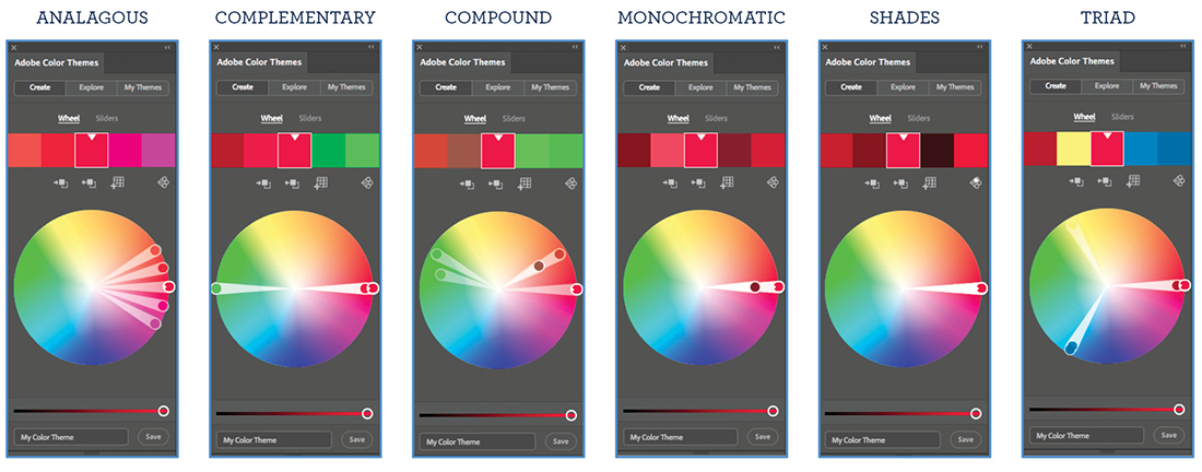 Image of creating your own color palette using presets in Adobe Illustrator. 