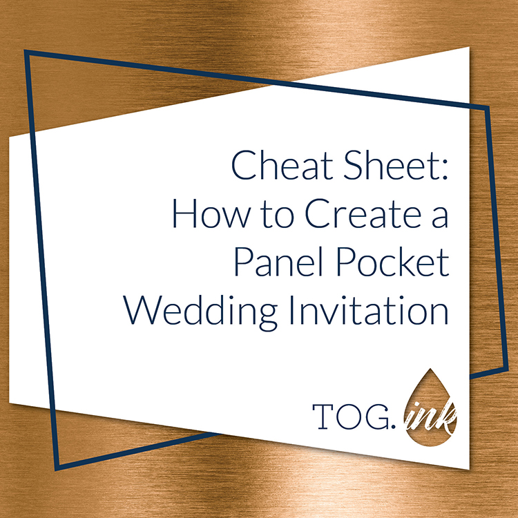 How to create panel pocket wedding invitations.